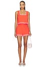 view 4 of 5 Amaya Embroidered Top in Coral & Pink