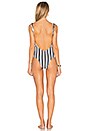 view 3 of 3 Show Your Stripes One Piece Swimsuit in Black & White