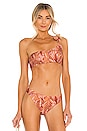 view 1 of 4 Montego Assymetric Crop Bikini Top in Multi