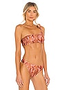 view 2 of 4 Montego Assymetric Crop Bikini Top in Multi