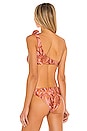 view 3 of 4 Montego Assymetric Crop Bikini Top in Multi