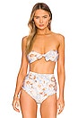 view 1 of 5 Lumi Tie Front Bandeau Bikini Top in Multi