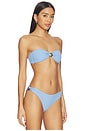 view 3 of 6 Zephyr Twist Bandeau Top in Sky Blue