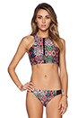 view 1 of 3 Woven Threads Tank Bikini Top in Multi