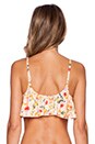 view 3 of 3 Peachy Bloom Frill Bikini Top in Multi