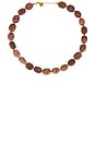 view 1 of 2 COLLAR DE CUENTAS CHERRY QUARTZ in Brown