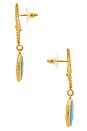 view 2 of 2 SEASTAR ドロップイヤリング in Gold & Turquoise
