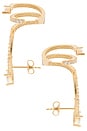 view 2 of 2 Snake Earrings in Gold