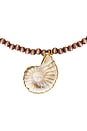view 2 of 6 Orb Necklace in Brown & White
