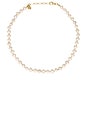 view 1 of 2 Pearl Lilly Necklace in Neon Orange Knot