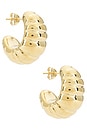 view 1 of 3 Logan Earrings in Gold
