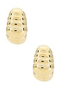 view 3 of 3 Logan Earrings in Gold
