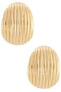 view 4 of 3 Florence Earrings in Gold