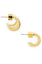 view 2 of 3 PENDIENTES SABRINA in Gold