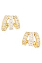 view 4 of 3 PENDIENTES SABRINA in Gold