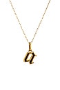 view 2 of 2 Enamel Initial Charm & Sophie Chain Necklace in Gold