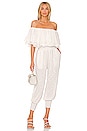 view 1 of 4 Bita Jumpsuit in White Clip Dot