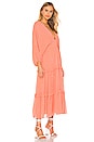 view 2 of 4 ROBE MI-LONGUE RIA in Coral
