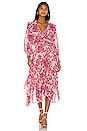 view 2 of 3 VESTIDO MIDI SAMANTHA in Pink Floral