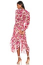 view 3 of 3 ROBE MI-LONGUE SAMANTHA in Pink Floral