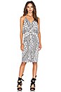 view 1 of 3 Domino Tie Front Mini Dress in White Tiles