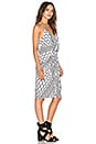 view 2 of 3 Domino Tie Front Mini Dress in White Tiles