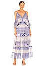 view 1 of 3 Farah Dress in Majorelle Mixed Tile