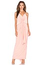 view 1 of 3 Domino Tie Front Maxi Dress in Blush