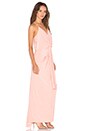 view 2 of 3 Domino Tie Front Maxi Dress in Blush
