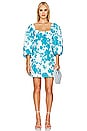 view 1 of 4 Giada Dress in Turquoise Flora