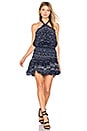 view 1 of 3 VESTIDO DESA in Navy Print
