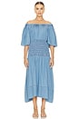 view 1 of 3 Marilou Dress in Blue Heavy Chambray