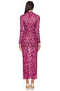 view 3 of 3 Ronda Dress in Fauna Abstract Mesh