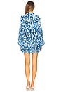 view 3 of 3 Elisabetta Dress in Blue Watercolor Mix