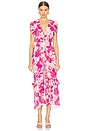 view 1 of 3 Kidada Dress in Fuschia Flora