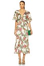 view 1 of 3 VESTIDO MIDI IRENA in Floral Lattice