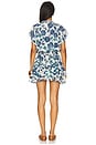 view 3 of 3 Evie Dress in Indigo Teal Blooms