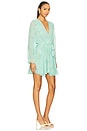 view 2 of 3 Kaia Dress in Seafoam Linear Wave