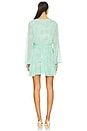 view 3 of 3 Kaia Dress in Seafoam Linear Wave