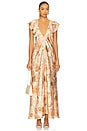 view 2 of 4 Velora Dress in Summer Batik Satin