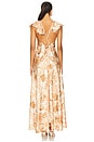 view 4 of 4 Velora Dress in Summer Batik Satin