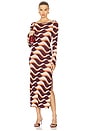 view 1 of 5 Cassie Dress in Wavy Stripe