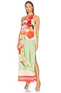 view 3 of 4 Dounia Dress in Scarf Flora