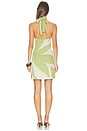 view 3 of 3 VESTIDO ISHANI in Abstract Palm Leaf