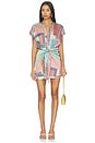 view 1 of 3 Mika Mini Dress in Oasis Patchwork