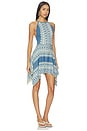 view 2 of 3 Jansen Mini Dress in Aegean Geometry Blue