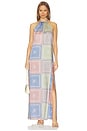 view 1 of 3 ROBE SAMANTHA in Pastel Tiles