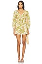 view 5 of 6 Noah Shorts in Chartreuse Abstract