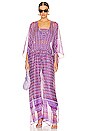 view 2 of 4 VERUSCHKA 로브 in Violet Geo Chiffon