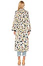 view 3 of 3 Malina Duster Kimono in White Floral